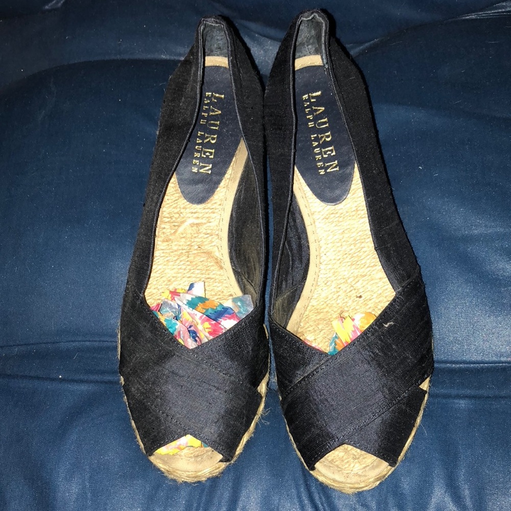 Ralph Lauren wedge espadrilles. Size 5.5.
